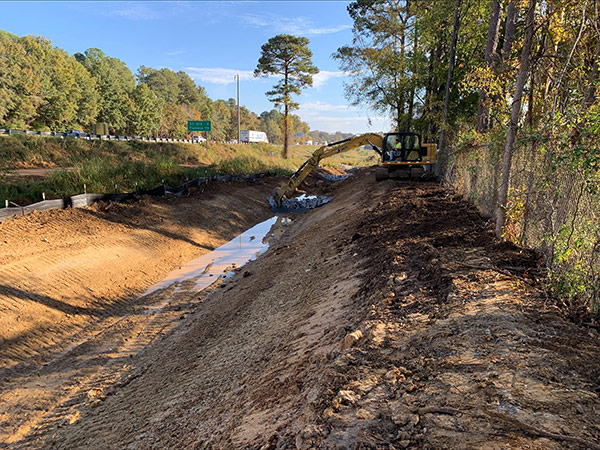 Placing Check Dam